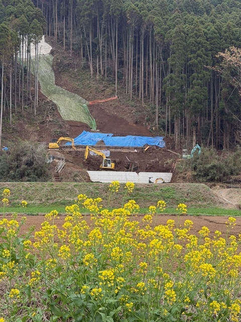治山工事を行っています